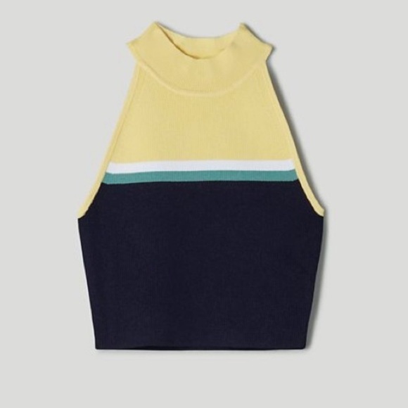 Babaton Sculpt Knit Sleeveless Mock
Neck Cropped Top Sz Small - Picture 2 of 9